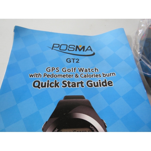 580 - Posma GT2 Gps Golf watch appears to be unused.