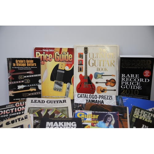 2275 - Large Selection of Guitar, Record and Music books and leaflets. See photos for details.