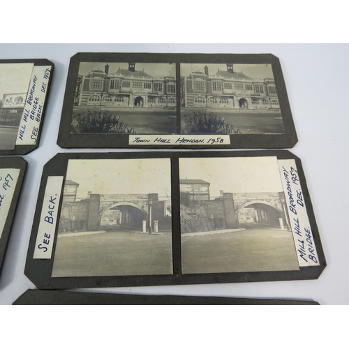 729 - Selection of 1950s 3D Stereoview slides various locations see pics.