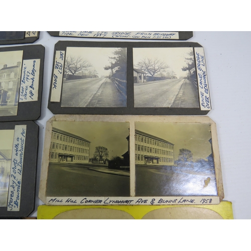 729 - Selection of 1950s 3D Stereoview slides various locations see pics.