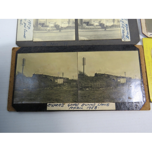 729 - Selection of 1950s 3D Stereoview slides various locations see pics.