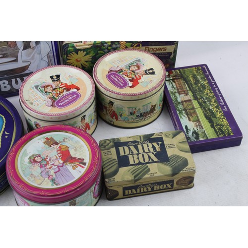 603 - Assorted Vintage Sweet/Confectionery Tins Inc Cadburys, Etc, Joblot     638992