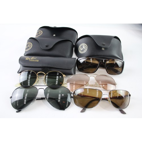 605 - Collection of Designer Rayban Sunglasses Inc Cases  x 5     701328