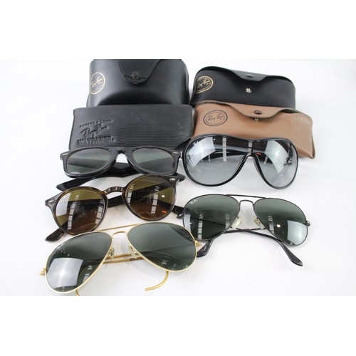 606 - Collection of Designer Rayban Sunglasses Inc Cases  x 5     701327