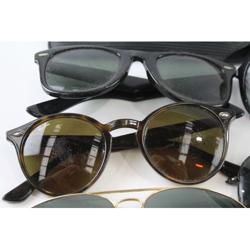 606 - Collection of Designer Rayban Sunglasses Inc Cases  x 5     701327