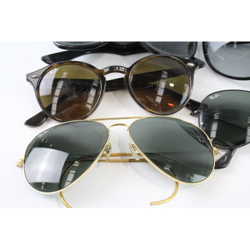 606 - Collection of Designer Rayban Sunglasses Inc Cases  x 5     701327