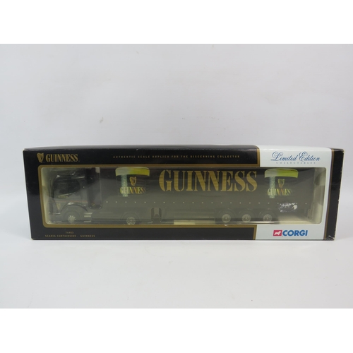 802 - Scania Curtainside Limited Edition Guinness lorry 1:58 scale.