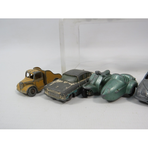 803 - THIS LOT HAS NOW BEEN WITHDRAWN BY THE VENDOR.
Twelve Lesney diecast playworn vehicles.