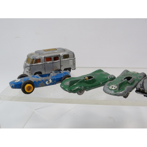 803 - THIS LOT HAS NOW BEEN WITHDRAWN BY THE VENDOR.
Twelve Lesney diecast playworn vehicles.