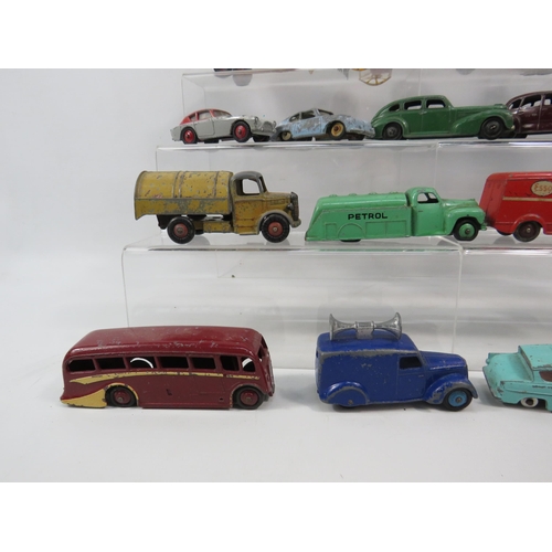 808 - THIS LOT HAS NOW BEEN WITHDRAWN BY THE VENDOR.
17 Playworn vintage diecast Dinky model vehicles, car... 