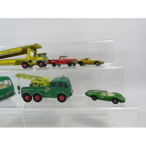 810 - THIS LOT HAS NOW BEEN WITHDRAWN BY THE VENDOR.
Ten playworn Matchbox Lesney diecast vintage vehicles... 