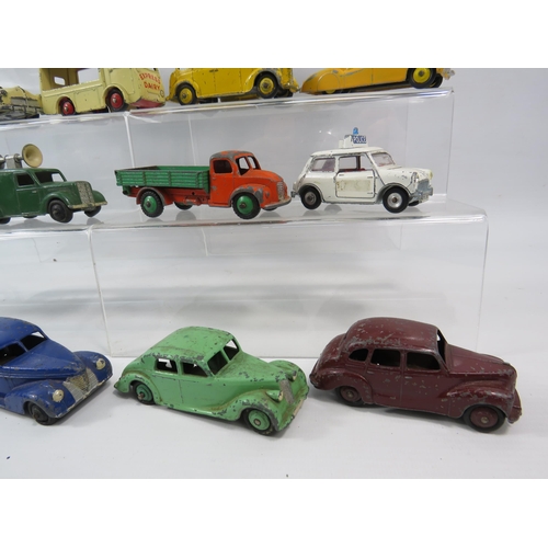 811 - THIS LOT HAS NOW BEEN WITHDRAWN BY THE VENDOR.
Fifteen playworn vintage Dinky diecast vehicles, cars... 