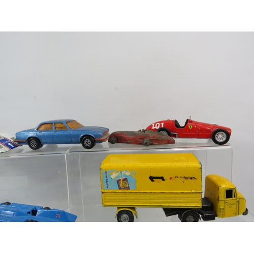 813 - THIS LOT HAS NOW BEEN WITHDRAWN BY THE VENDOR.
Selection of vintage playworn diecast vehicles variou... 