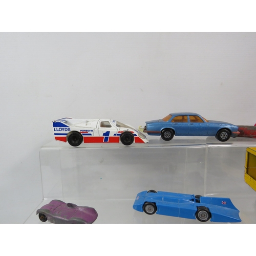 813 - THIS LOT HAS NOW BEEN WITHDRAWN BY THE VENDOR.
Selection of vintage playworn diecast vehicles variou... 