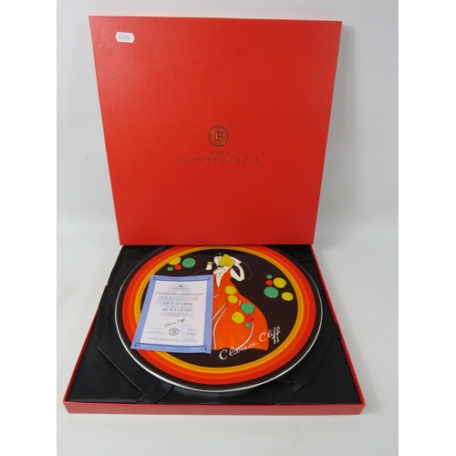 33a - Wedgwood Clarice Cliff Age of Jazz High Society Limited Edition plate no 323 with box and cert. 12