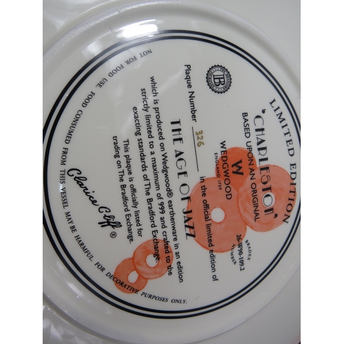 69a - Wedgwood Clarice Cliff Age of Jazz Charleston Limited Edition plate no 326  with box and cert. 12