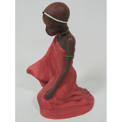 255A - Five, Soul Journey Figurines. All come with original boxes. The smallest figure has little finger mi... 