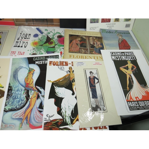 260A - Good Selection of Art Deco Posters, Calendars etc. see photos.