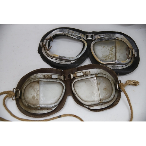 865 - Vintage Carbide lamps and Motoring/Motorcycle Goggles. See photos.