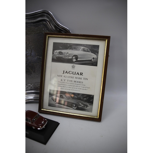 873 - THIS LOT HAS NOW BEEN WITHDRAWN BY THE VENDOR.
Nice Selection of Jaguar Car relaed items.  See photo... 