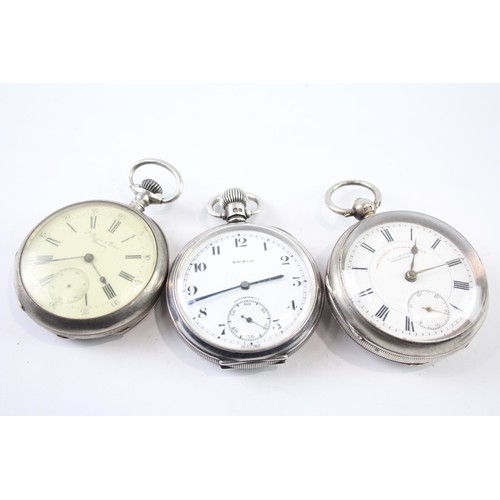 704 - Vintage Mixed Purity Silver Pocket Watches Hand-Wind UNTESTED     409998