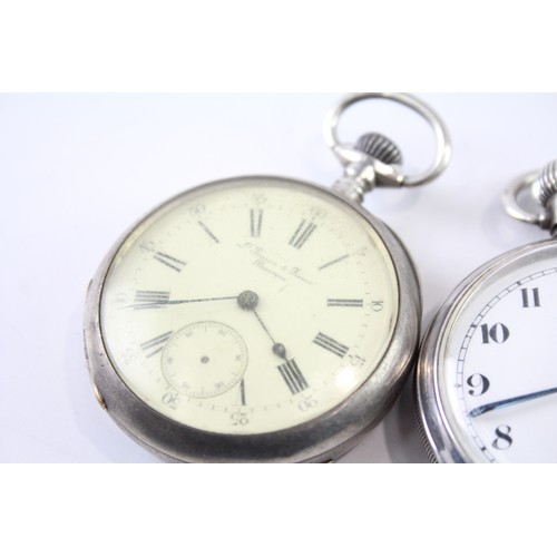 704 - Vintage Mixed Purity Silver Pocket Watches Hand-Wind UNTESTED     409998