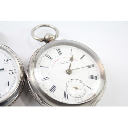 704 - Vintage Mixed Purity Silver Pocket Watches Hand-Wind UNTESTED     409998