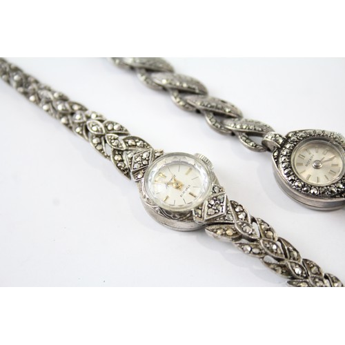 706 - Vintage 925 Silver Cocktail Watches Hand-Wind Inc. Rotary Accurist Working     410628