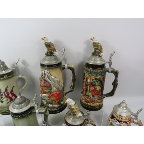 1093 - Thirteen German Steins including some which are limited edition.