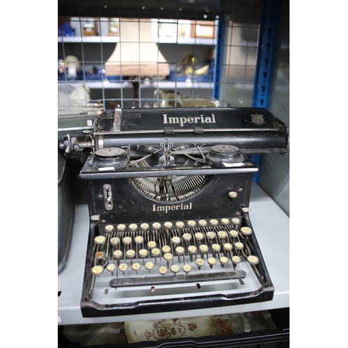 1096 - Two Vintage Solicitors typewriters one Olympia, one Imperial. See photos.