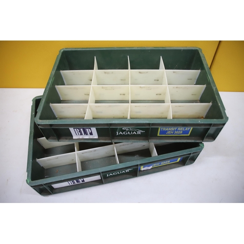 942 - THIS LOT HAS NOW BEEN WITHDRAWN BY THE VENDOR.
Pair of Jaguar Factory Bins with inner compartments. ... 