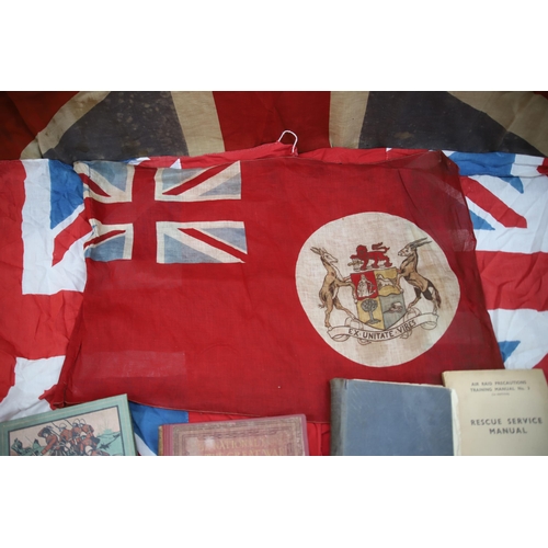 954 - THIS LOT HAS NOW BEEN WITHDRAWN BY THE VENDOR.
Boer War era Cotton Union Jack Flag 27 x 17 inches , ... 