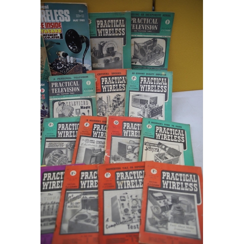 973 - THIS LOT HAS NOW BEEN WITHDRAWN BY THE VENDOR.
20,  1950's Editions of Practical Wireless Magazines.... 