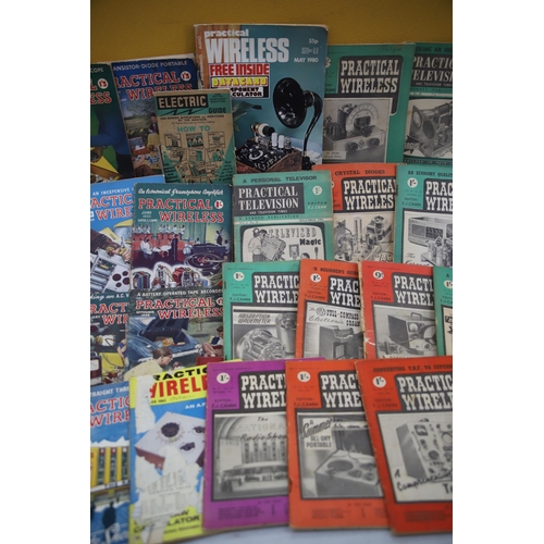 973 - THIS LOT HAS NOW BEEN WITHDRAWN BY THE VENDOR.
20,  1950's Editions of Practical Wireless Magazines.... 