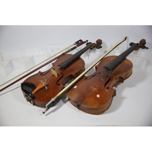 2004 - Two Violins, both with bows, one with case. See photos.