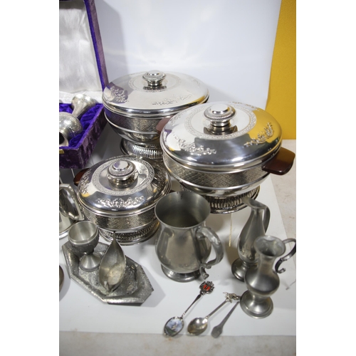 2017 - Fantastic selection of silver plate and pewter. See photos.