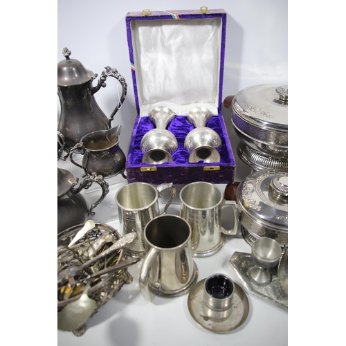 2017 - Fantastic selection of silver plate and pewter. See photos.