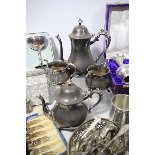 2017 - Fantastic selection of silver plate and pewter. See photos.