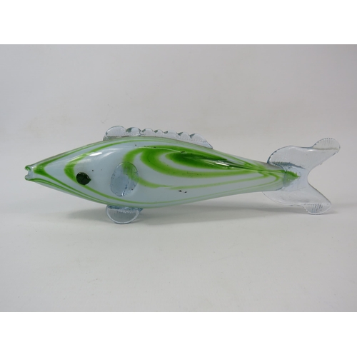 61 - A Vintage Murano Cadium glass fish, 10