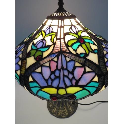 69 - Large Tiffany Style table lamp 19.5