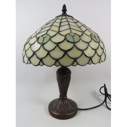 75 - Tiffany style table lamp, 17