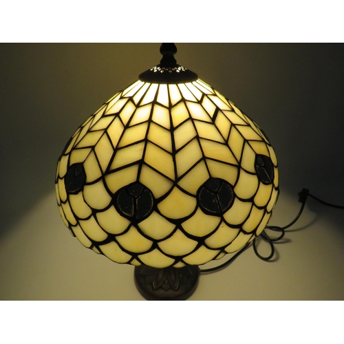 75 - Tiffany style table lamp, 17