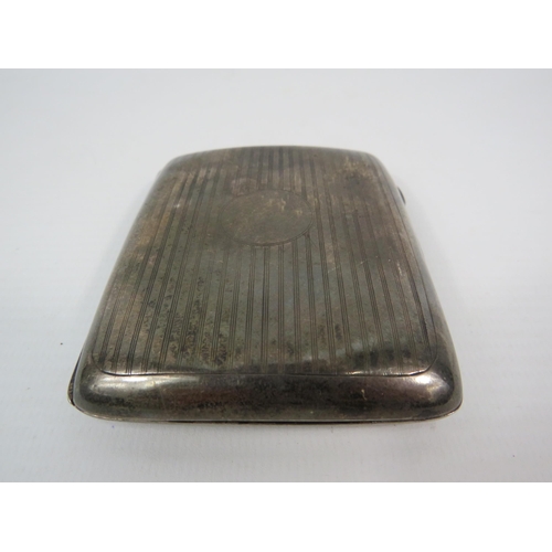 129 - Birmingham 1945 Sterling silver cigarette case 74.7grams.