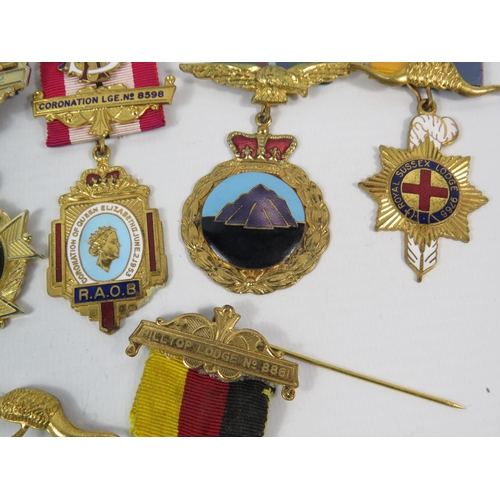 137 - Seven RAOB Masonic medals.