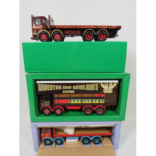 1004 - Three Corgi Classics Chipperfield's Circus Die Cast 1:50 Scale Models of a Leyland 8 Wheel Truck, ER... 