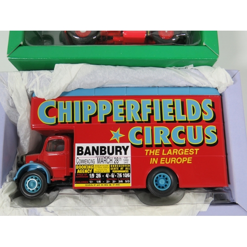 1005 - Three Corgi Classics Chipperfield's Circus Die Cast 1:50 Scale Models of Scammell Highwayman with Cr... 