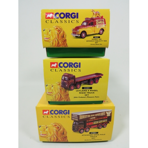 1006 - Three Corgi Classics Chipperfield's Circus Die Cast 1:50 Scale Models of a Morris 1000 advance publi... 