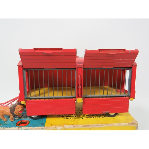 1009 - Vintage Original 1960's Corgi Die Cast model of a Chipperfield's Animal cage trailer, number 1123. C... 