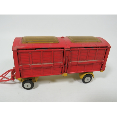 1009 - Vintage Original 1960's Corgi Die Cast model of a Chipperfield's Animal cage trailer, number 1123. C... 