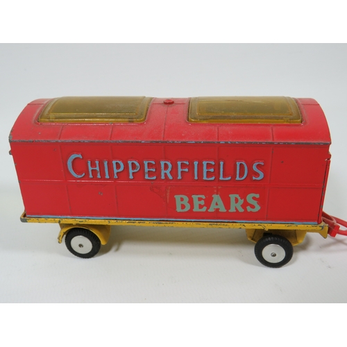 1009 - Vintage Original 1960's Corgi Die Cast model of a Chipperfield's Animal cage trailer, number 1123. C... 